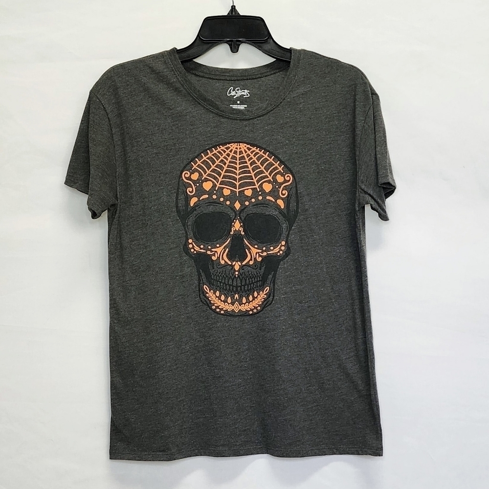 NWOT Halloween Sugar Skull Short Sleeve Graphic Tee
